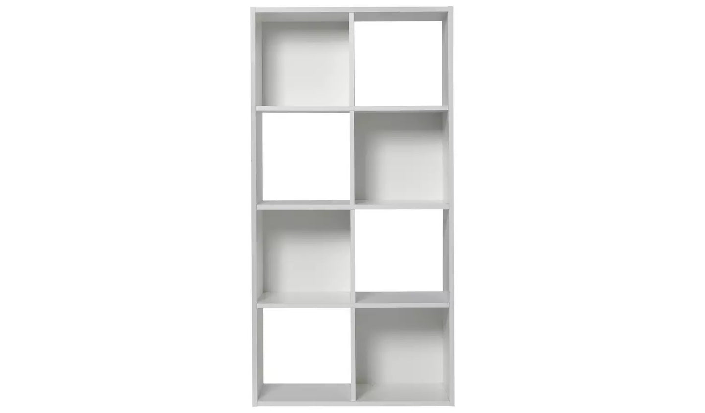 Assembled Squares 8 Cube Storage Unit - White